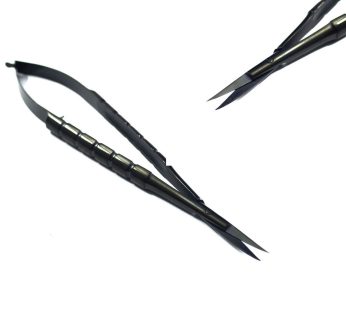 Castroviejo Scissor Black Coated, Length = 14.5cm, Curved