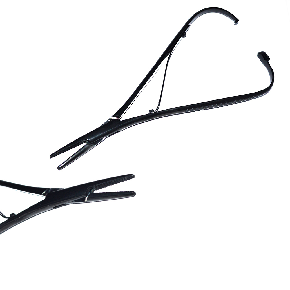 Mathieu Needle Holder Black Coated, Size = 14cm